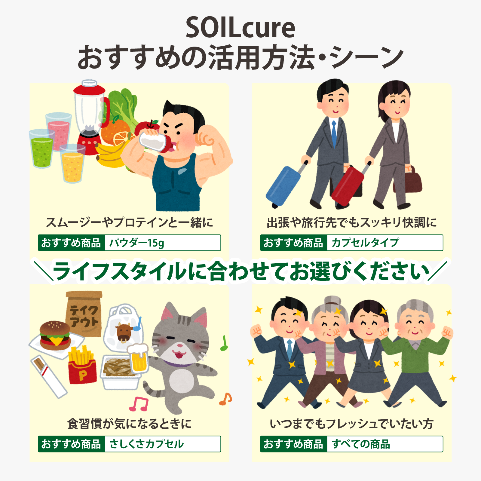 土壌細菌群サプリメント SOILcureパウダー(15g入り/75日分 土壌細菌群サプリメント SOILcureパウダー(15g入り/75日分